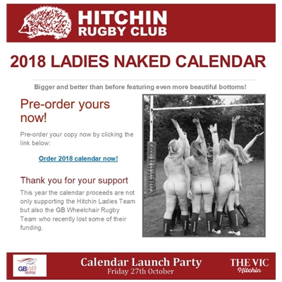 Ladies Calendar 2018: pre-orders now available