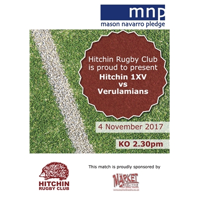 1XV vs Verulamians: Sat 4 Nov