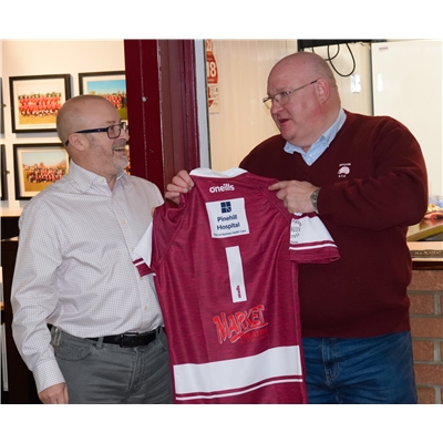 Pinehill Hospital Sponsors Hitchin Rugby Club which ensures the lights are kept on